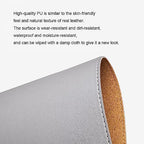 Ruby Lil Waterproof Leather Mouse Pad, Natural Cork & PU Leather Dual Side, Office Desk Writing Mat with Stitched Edge for Office Work/Home/Decor,Chocolate,120x60cm - Image 2