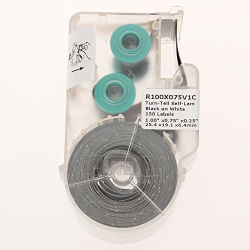 Panduit R100X150V1C Self-Laminating Cable/Wire Label Cassette for LS8E/LS8EQ HandHeld Thermal Transfer Printer, White - Image 3