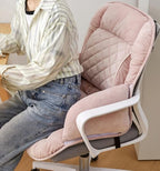 Office Chair Cushion for Desk,High Back Chair Cushion with Lumbar Support,Anti-Slip Chair Pad for Desk Chairs Gaming Chairs (Khaki) - Image 7