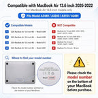 Batianda Case for MacBook Air 13.6" 2026 M5 M4 M3 M2 Chip, Snow Mountain - Image 2