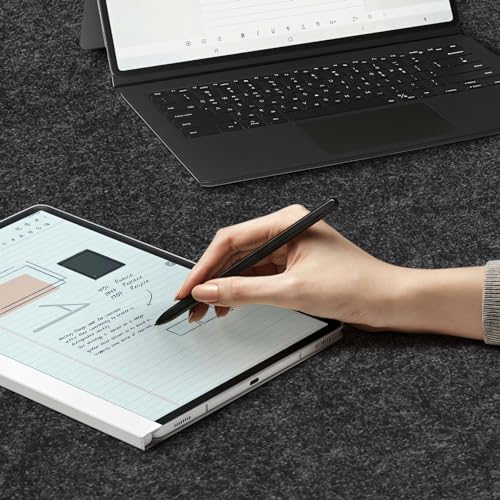 DAWNTREES Large Felt Desk Mat,39.4''x19.69'' Full Keyboard and Mouse Pad - Image 5