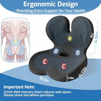 Seat Cushion with Lumbar Support Pillow,Ergonomic Chiar Cushion - Image 2