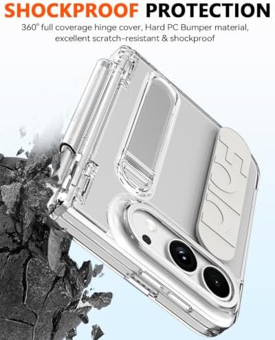 for iPhone Ultra Case with Pen Holder & Stylus & Finger Strap Clear - Image 5