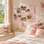 Sintuff Fabric Cork Pinboard for Dorm Wall Decor 30x20'', Cute Pink Floral - Image 5