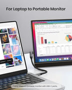 Silkland USB C Monitor Cable Right Angle 6.6FT, 8K@30Hz 5K/4K@60Hz Display - Image 3