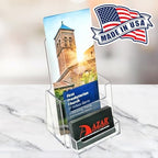 Azar Displays 252922-25PK Counter Trifold Brochure Holder with Business Card Pocket, 25-Pack - Image 5