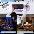 2 in 1 Gel Cloud Wrist Rest Set for Keyboard and Mouse - Office Accessories - Image 4