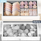 DIMJ Drawer Organizer Clothes, 21 Pack Dresser Organizer, Foldable Closet Organizers and Storage, Fabric Dresser Bins, Drawer Dividers for Nursery, Baby Clothes, Underwears, Sock - Image 6