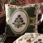 ISAENNE Elegant French Linen Throw Pillow Cover,Set of 2,18"x18"-Estonia B - Image 2