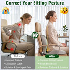 Car Seat Cushion Office Chair Cushion with Lumbar Support Pillow - Image 5