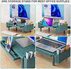 WALI Computer Monitor Stand with Storage and Pen Holder - Image 3