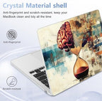 Case for 2026/2025/2024/2023 MacBook Air 15-inch Laptop Release M5 A3448 /M4 A3241 /M3 A3114 /M2 A2941, Stylish Protective Hard Shell Cover for MacBook Air 15.3 inch, Brain & Hourglass - Image 6