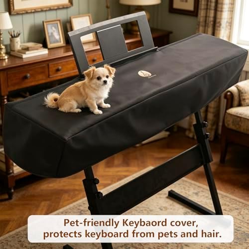 88-Keys Keyboard Dust Cover for Yamaha Extra Large P Series P515/P525/P120/P120S/P200/P255/P-S500, Waterproof Dustproof Anti-Scratch Cover Fit Yamaha 88-Key Electronic & Weighted Digital Piano - Image 6