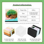 3D Calendar 2027,3D Art Calendar Memo Pad 2027,Time Piece calendars 2027,3D Paper Art Notepad,Four Seasons Tree Desktop Decoration,New Year,Christmas Gift (Four Seasons Tree（Yellow）) - Image 3