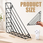 Wenqik 6 Pcs Wall Mounted File Organizer, Metal Magazine Basket with Nails - Image 2
