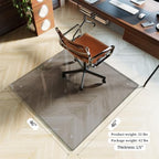 Koonmi 46" x 46" Office Chair Mat for Hardwood Floors & Carpets - Image 3