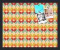 PinPix 21x17 inch Cork Bulletin Board. This Decorative Framed Pin Board Comes with Abstract Pattern in Color Design and Satin Black. Ideal for Home, Office Decor or School (PinPix-564) by PinPixBulletinBoards