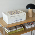 Book Shape Decorative Cable Management Box - Expandable Cable Organizer Box with Magnetic Closure for Home & Office (Blue Coral, Large Set) by TastePick