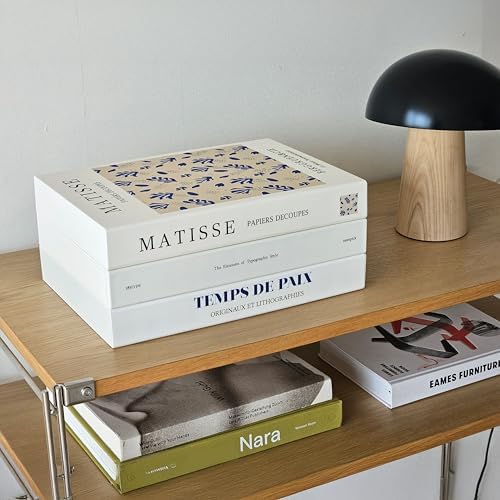 Book Shape Decorative Cable Management Box - Expandable Cable Organizer Box with Magnetic Closure for Home & Office (Blue Coral, Large Set) by TastePick