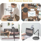 Magnetic Overhead Phone Mount for Desk, MagSafe-Compatible 17 in Long Arm iPhone Holder, 360° Swivel Stand for Video Recording, Filming, Live Streaming, Cooking, and DIY Crafts - Image 7