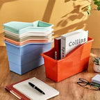 CHUNNIN 12 Pack Boho Book Bins Magazine and File Holders for Classroom - Image 4