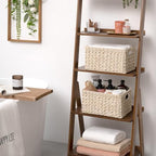 GRANNY SAYS White Wicker Baskets for Storage, Wicker Storage Baskets, 2Pack - Image 2