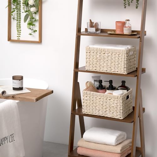 GRANNY SAYS White Wicker Baskets for Storage, Wicker Storage Baskets, 2Pack - Image 2