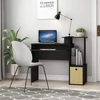 Furinno Econ Multipurpose Home Office Computer Writing Desk, Black/Brown - Image 2