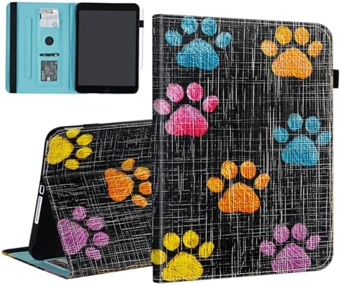 Case for Samsung Galaxy Tab S11 Ultra 14.6 Inch 2025(SM-X930/X936B),Card Slot PU Leather TPU Case Pen Holder Auto Wake Sleep,Colorful Paw by Unknown