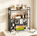 Desktop Bookshelf, 37” Desk Hutch Dorm with Pegboard by SPORFIT