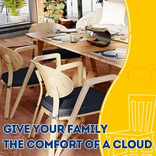 AAAAAcessories Chair Cushions for Dining Chairs, 17 x 16 x 2 in, Set of 4 - Image 6