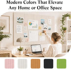 36" x24" Large Felt Bulletin Board, Bold-Stripe 6-Pack Cork Boards - Image 4