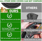 25FT Split Cable Management Sleeve Wire Loom Tubing Cord Protector for High-Temperature Automotive Harness Wires and Home Cable Management,Self-Wrapping Braided Cord Covers (1/2 Inch) - Image 4