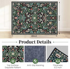 Office Chair Mat for Hardwood Floor & Tile Floor,36"X 48"-Green Grass - Image 2