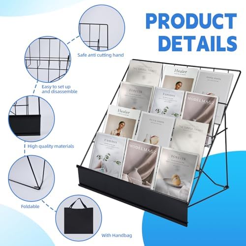 Book Display Rack with Storage Bag for Library Classroom - Image 3