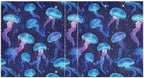 JIPONI 3 Ring Binder Jelly Fishs Blue 1 Inch Round Binders for Men Women Students, Cute File Organizer for Office Home School - Image 2
