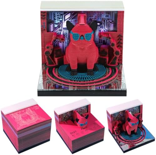 3D Calendar 2027 with Light Tear Away Timepiece Calendar for Desktop Decor by Unknown
