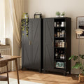 COFaR 71" Modern Pantry Cabinet in Black, 5-Tier Storage Cabinet with Adjustable Shelves, Industrial Steel Cupboard for Kitchen, Office & Living Room Organization by COFAR