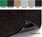 SuperFelt with Adhesive Backing - 12" WIDE x 10' FOOT ROLL 1/16" THICK SELF ADHESIVE PROTECTIVE FELT - No Scratch - Premium Acrylic - Peel-N-Stick - Available in Multiple Colors (WHITE) - Image 2