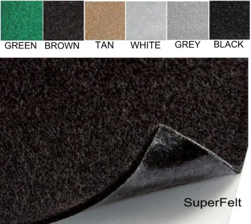 SuperFelt with Adhesive Backing - 12" WIDE x 10' FOOT ROLL 1/16" THICK SELF ADHESIVE PROTECTIVE FELT - No Scratch - Premium Acrylic - Peel-N-Stick - Available in Multiple Colors (WHITE) - Image 2