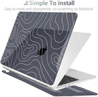 Batianda AstroGrid Case for MacBook Air 13.6" M2-M5 Chip, Contour Grid - Image 5