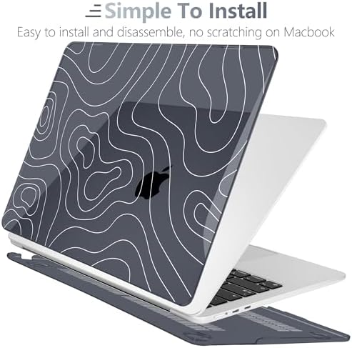 Batianda AstroGrid Case for MacBook Air 13.6" M2-M5 Chip, Contour Grid - Image 5