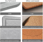 Felt Bulletin Board 36x24 inches, Decorative Pin Board for Home & Office - Image 4