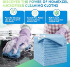 HOMEXCEL Blue Microfiber Cleaning Cloth 100PK, Towels for Cars, 12.5×12.5" - Image 2