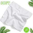 Oudain 100 Pcs White Cleaning Cloths Bulk Reusable Cleaning Rags - Image 3