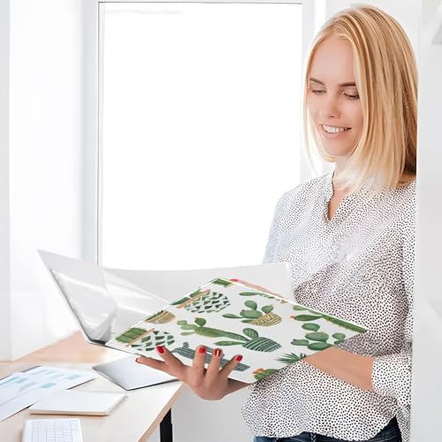 ALAZA Cactus Cacti Boho 3 Ring Binder 1.5 Inch Three Ring Office Binders w/clipboard & 3 Pockets, Hold 200 Sheets, 1pc - Image 7