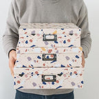 Soul & Lane - Cardboard Storage Boxes with Lids, Set of 3, Terrazzo - Image 3
