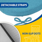 AAAAAcessories Chair Cushions for Dining Chairs, 17 x 16 x 2 in, Set of 2 - Image 5