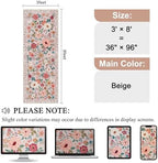 DUKINO 3x8 Kitchen Runner Rug, Washable Rug for Hallway Non Slip, Beige - Image 2