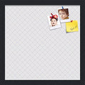 PinPix 15x15 inch Cork Bulletin Board. This Decorative Framed Pin Board Comes with Diamond Pattern in Light Grey Design and Satin Black. Ideal for Home, Office Decor or School (PinPix-524) by PinPixBulletinBoards